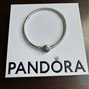 Pandora Moments Heart Infinity Clasp Snake Chain Bracelet